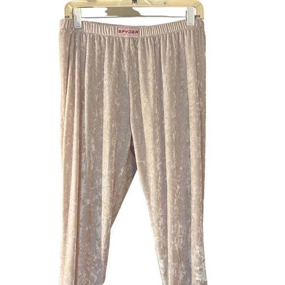 Spyder Plush Crushed Velvet Pants M Leisurewear FLAW - Picture 2 of 6